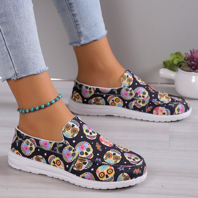 Women Shoes Basic Flat Shoes Trend Casual Flat Shoes Round Toe Wedge - Horizon Bliss