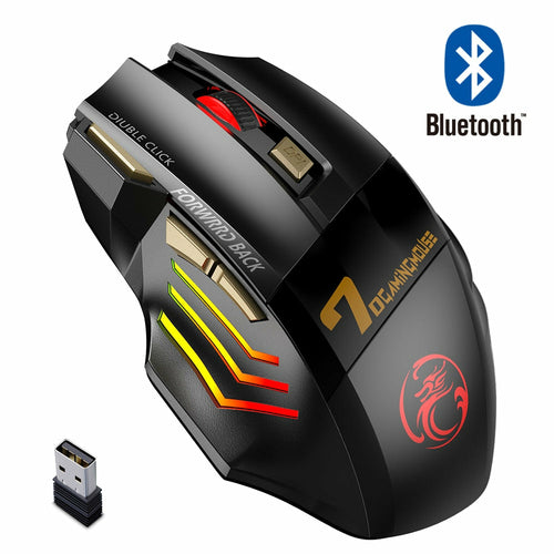 Bluetooth Wireless Silent Ergonomic Gaming Mouse - Horizon Bliss