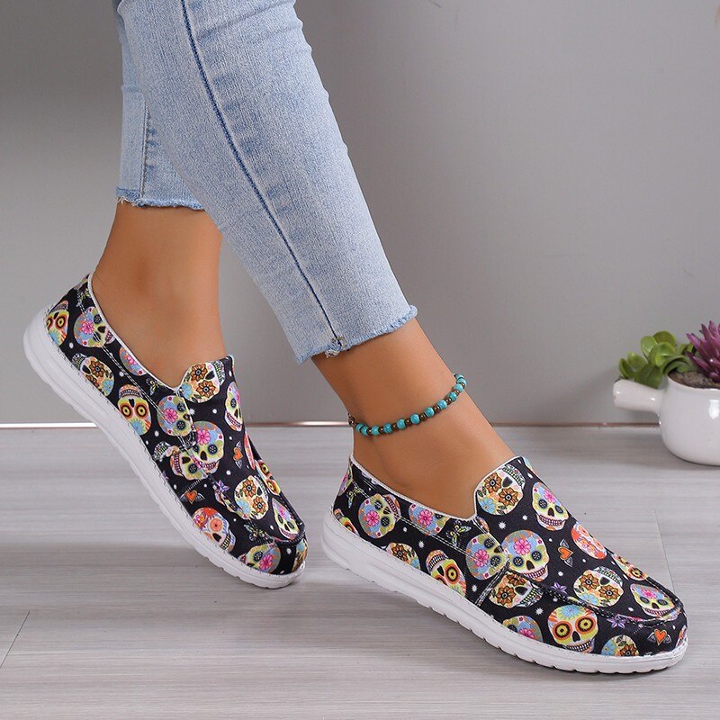 Women Shoes Basic Flat Shoes Trend Casual Flat Shoes Round Toe Wedge - Horizon Bliss