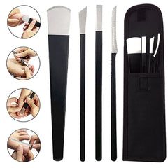 4Pcs/Set Black Stainless Steel Pedicure Knife Professional Pedicure - Horizon Bliss