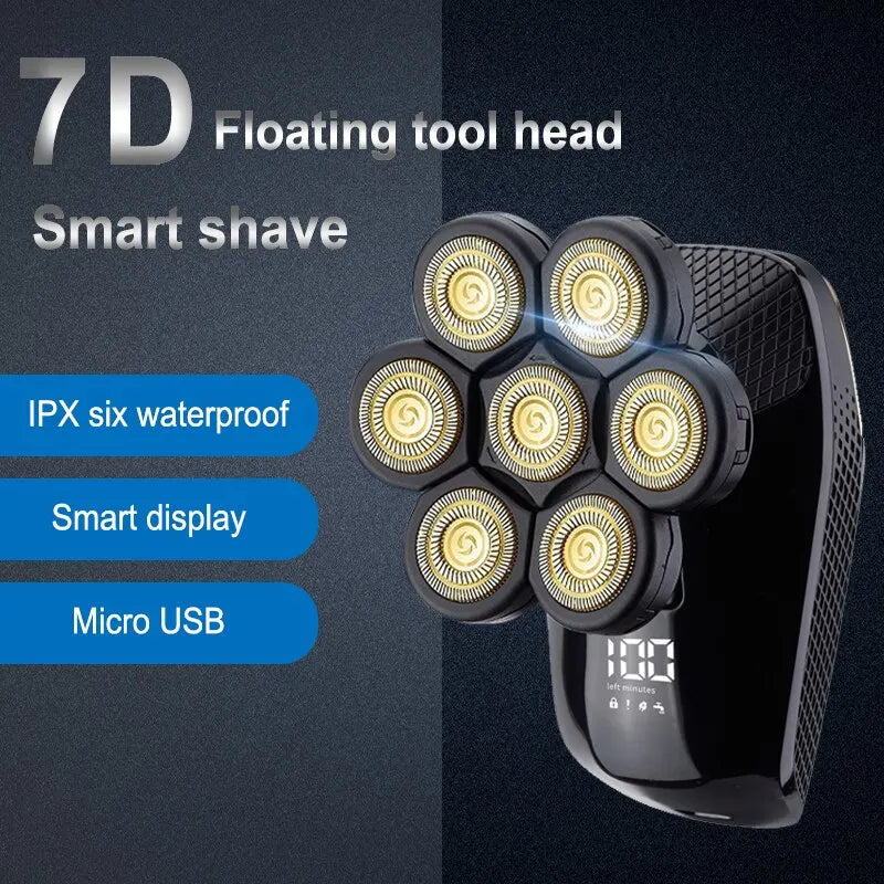 7D Independently 7 Cutter Floating Head Waterproof Electric Razor - Horizon Bliss