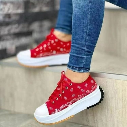 2022 Pattern Canvas Women Sneakers Casual Sport Shoes - Horizon Bliss