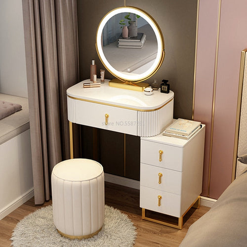 A Set Makeup Dressing Table with Mirror Slate Furniture Girl Bedroom