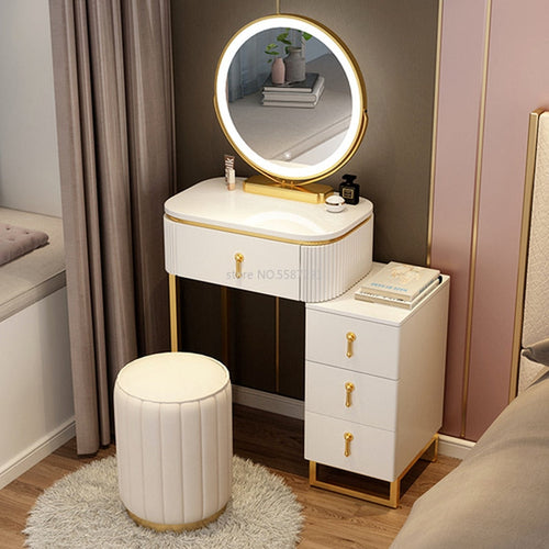 A Set Makeup Dressing Table with Mirror Slate Furniture Girl Bedroom