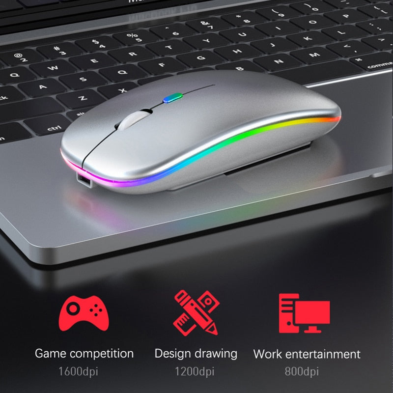 RGB Wireless Bluetooth Mouse - Horizon Bliss