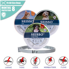 Dog Anti Flea And Tick Collars,Pet 8Month Protection Adjustable Collar For Large Dog Puppy Cat, Dogs Accessories   Free Shipping - Horizon Bliss