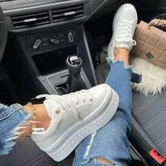 Casual Platform Women's Shoes Flat Womens Sneakers - Horizon Bliss