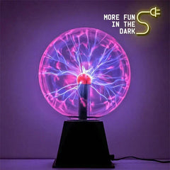 8 Inch Sound Control Magic Plasma Ball Lamp LED Night Light Atmosphere Touch Glass Plasma Light Christmas Party Decor Lighting - Horizon Bliss