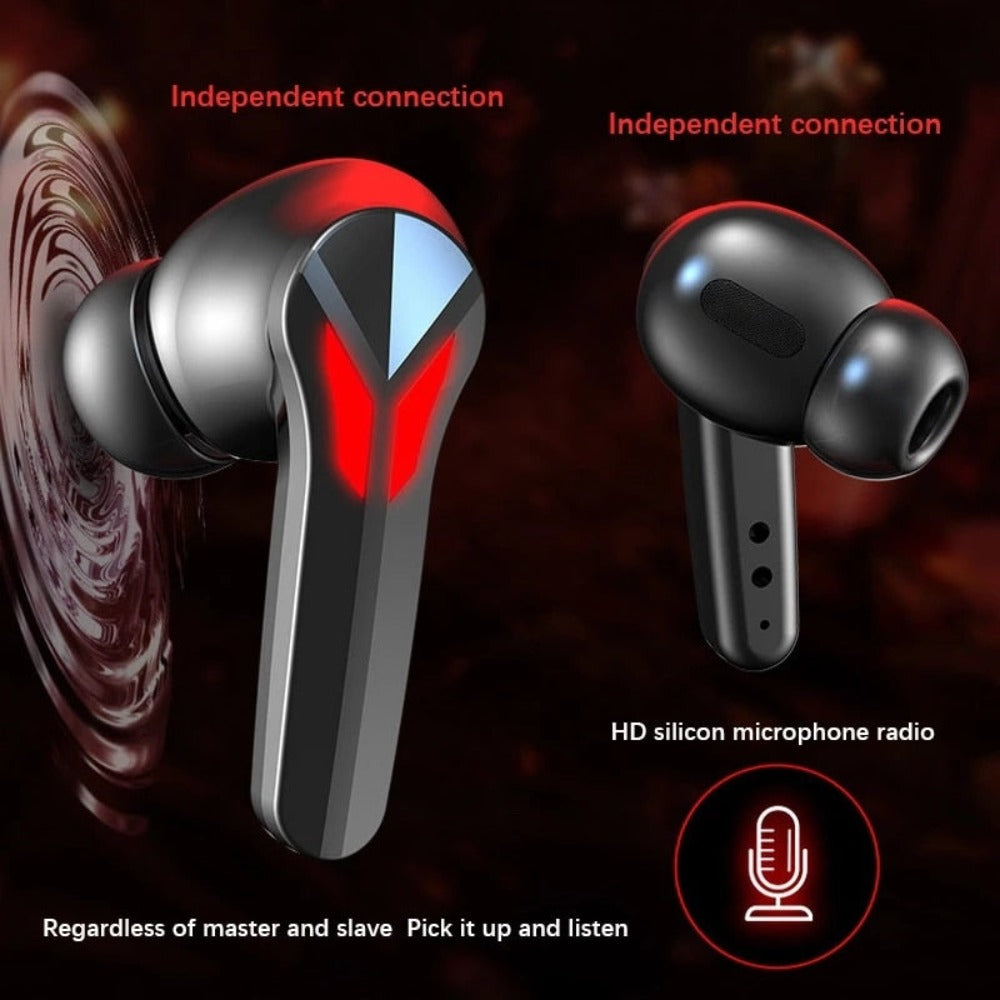 Dragon Red Flame Bluetooth Earbuds - Horizon Bliss