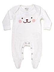 Happy Bear - Footed Onesie - 100% Organic - Horizon Bliss