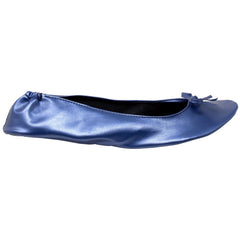 Foldable Ballet Flats Women's Travel Portable Comfortable Shoes Navy - Horizon Bliss