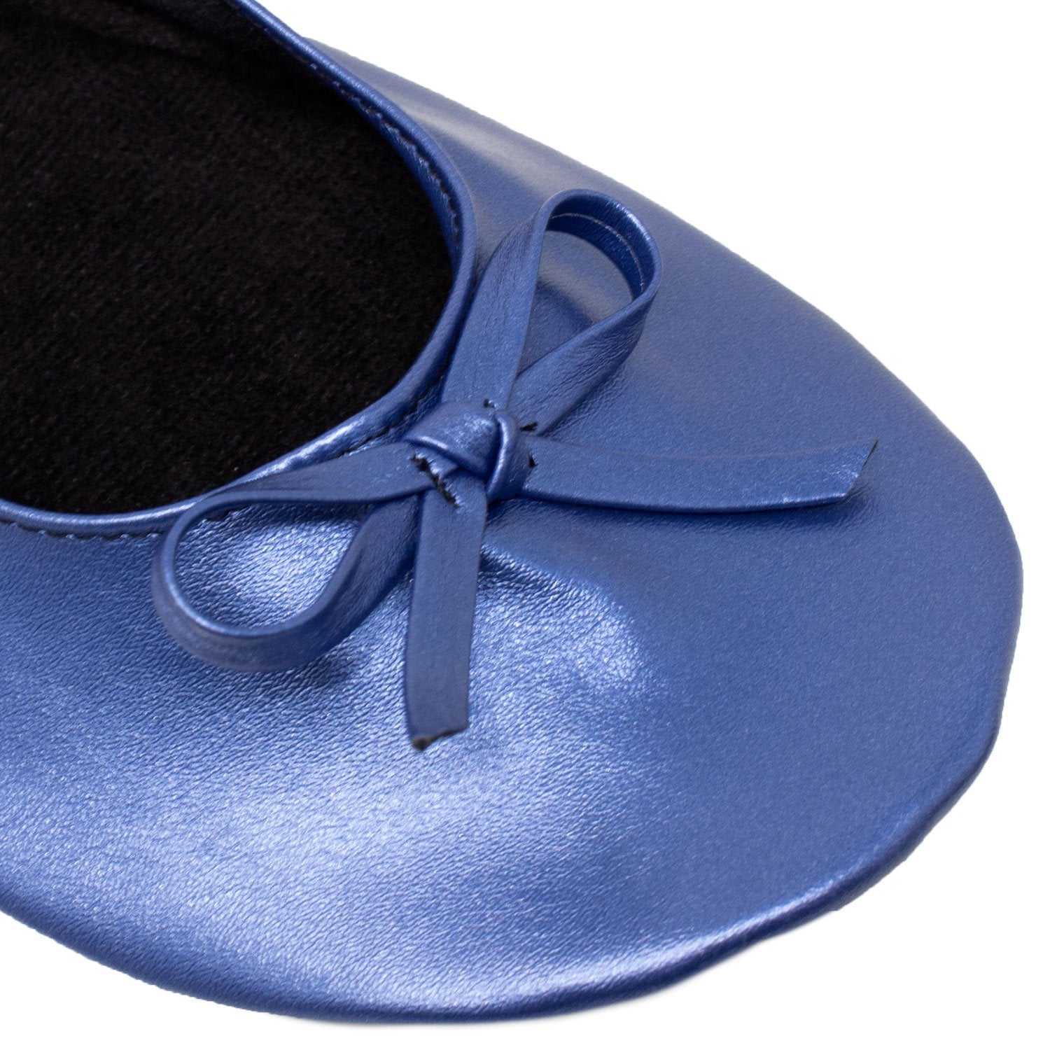 Foldable Ballet Flats Women's Travel Portable Comfortable Shoes Navy - Horizon Bliss