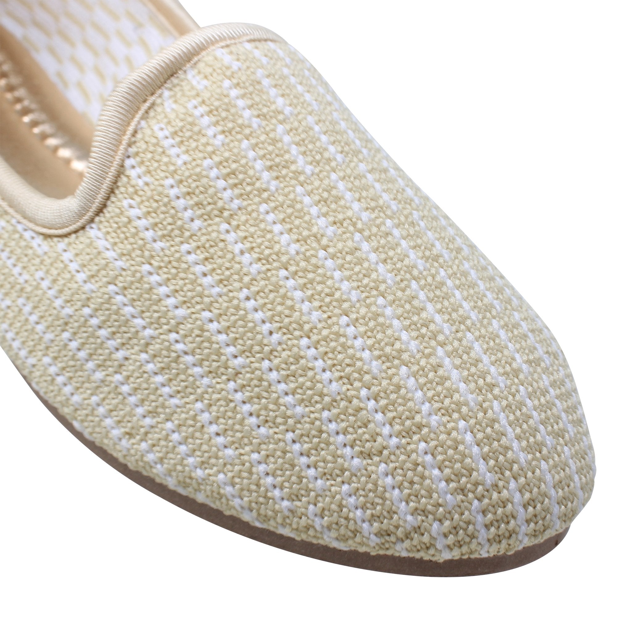 SOBEYO Women's Ballet Flats Sweater Soft Rubber Sole Shoes Beige Suede - Horizon Bliss