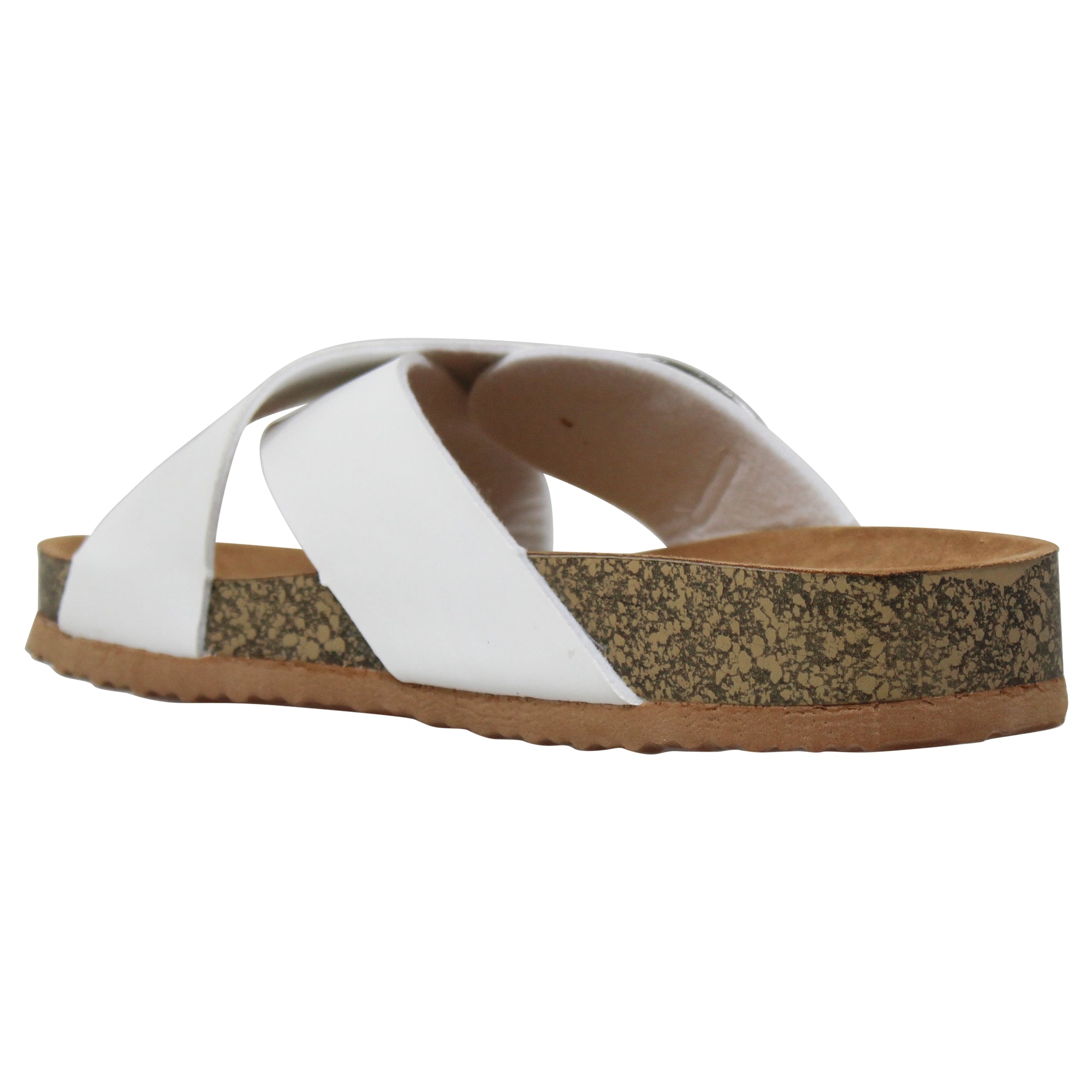 Classic Comfort Sandals Criss-Cross Strap Buckle Slip On Flatform - Horizon Bliss