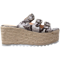 Rhinestone Platform Espadrille Wedge Sandal - Horizon Bliss