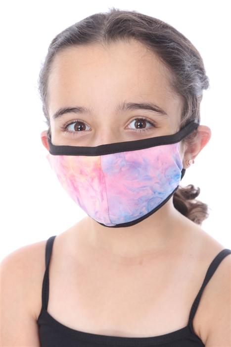 KIDS FASHION MASK-202 PINK TIE DYE PRINT