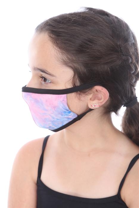 KIDS FASHION MASK-202 PINK TIE DYE PRINT