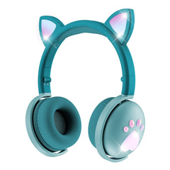 BK9 HiFi 7.1 Surround Sound Cat Claw Luminous Cat Ear Bluetooth Gaming - Horizon Bliss