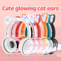 BK9 HiFi 7.1 Surround Sound Cat Claw Luminous Cat Ear Bluetooth Gaming - Horizon Bliss