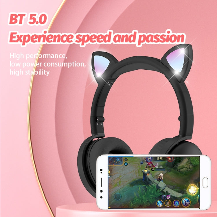 BK9 HiFi 7.1 Surround Sound Cat Claw Luminous Cat Ear Bluetooth Gaming - Horizon Bliss