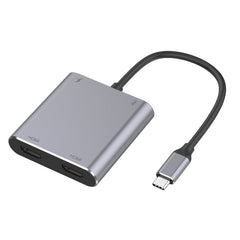 4 in 1 Type-C to Dual HDMI + USB + Type-C HUB Adapter - Horizon Bliss