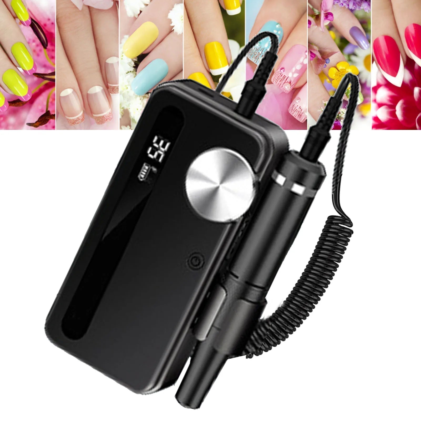 2 In 1 Electric Nail Drill Portable Rechargeable Professional Wireless - Horizon Bliss