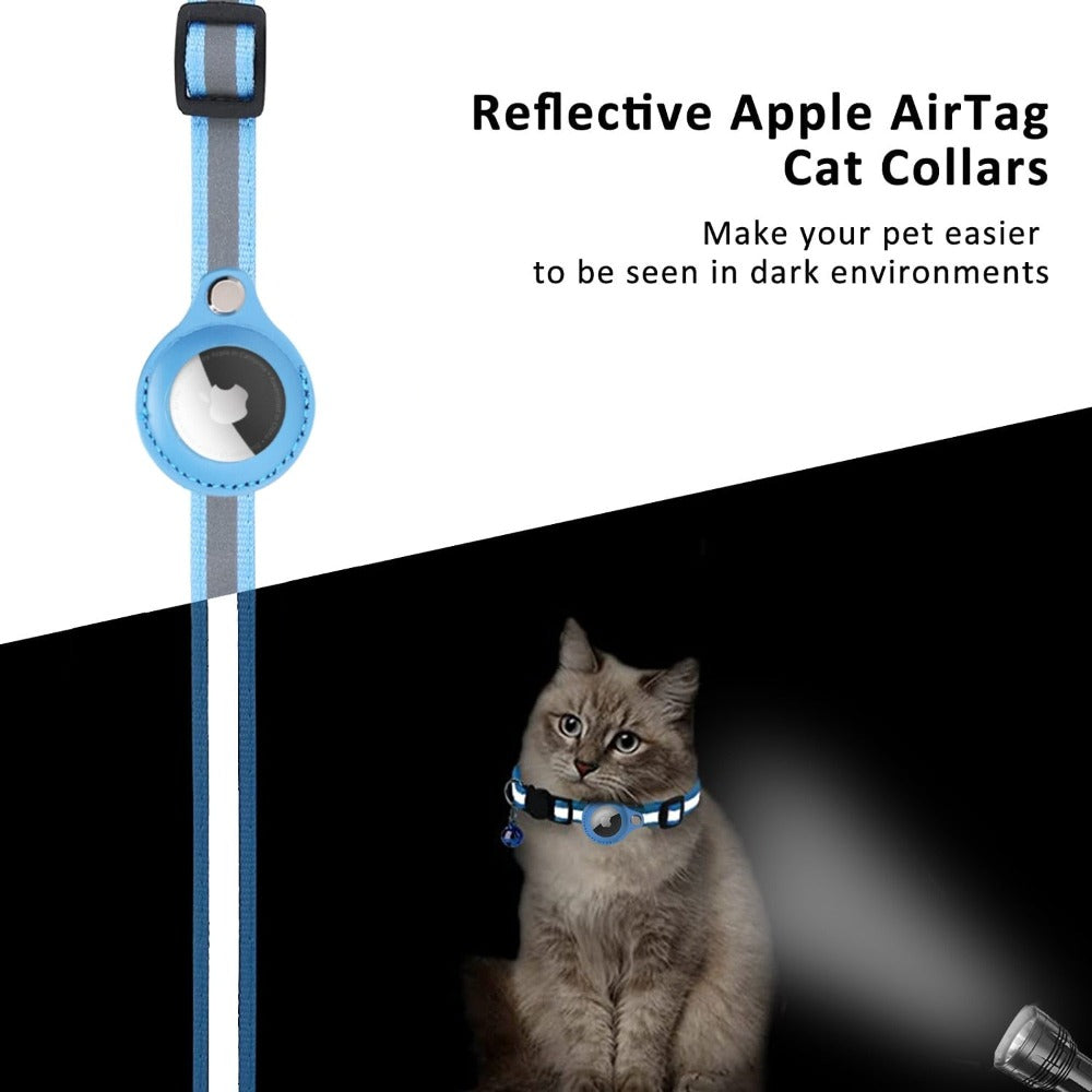 Reflective Airtag Case Collar for Cats and Dogs - Horizon Bliss