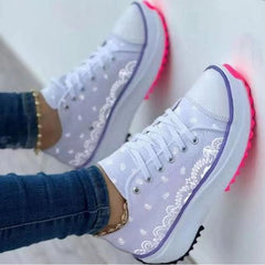 2022 Pattern Canvas Women Sneakers Casual Sport Shoes - Horizon Bliss