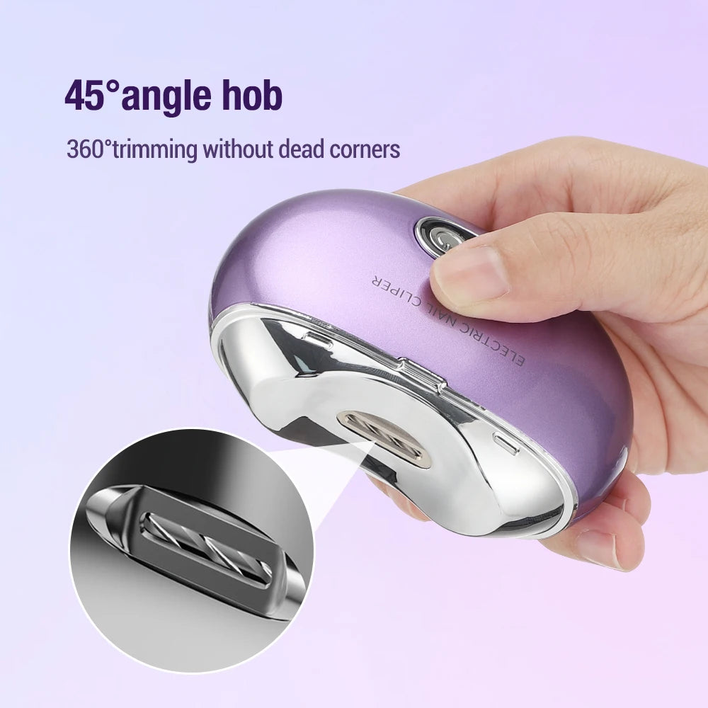 Electric Nail Clipper With Low Noise Intelligent Nail Drill Nail - Horizon Bliss