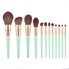 12pcs Poppies Makeup Brushes Set Beginner Foundation Eye Shadow Loose - Horizon Bliss