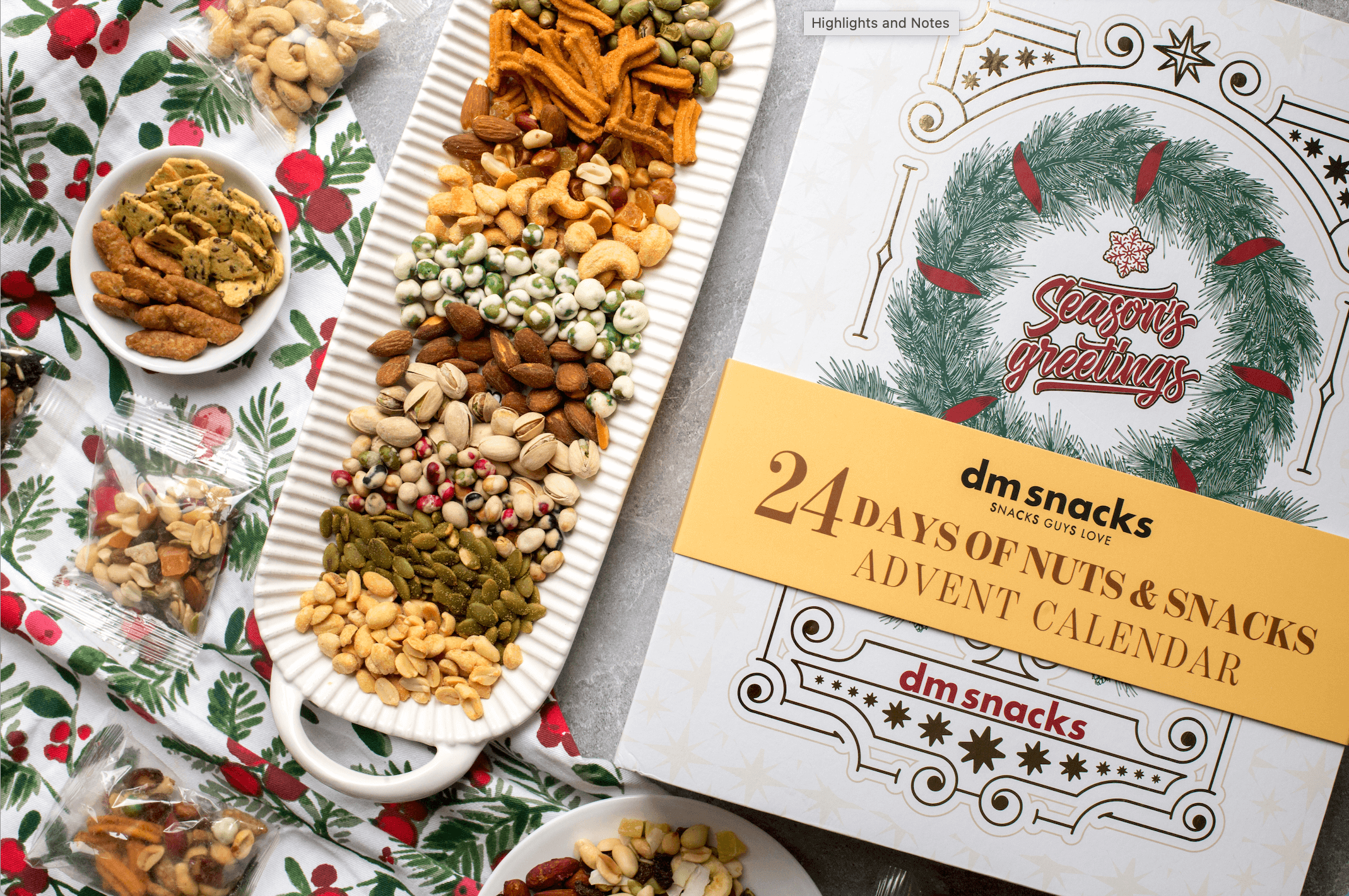 2024 Limited Edition - 24 Days of Gourmet Nuts & Snacks Advent