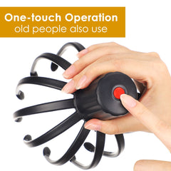 Electric Octopus 12 Claws Scalp Massager Hands Free 3 Modes Head