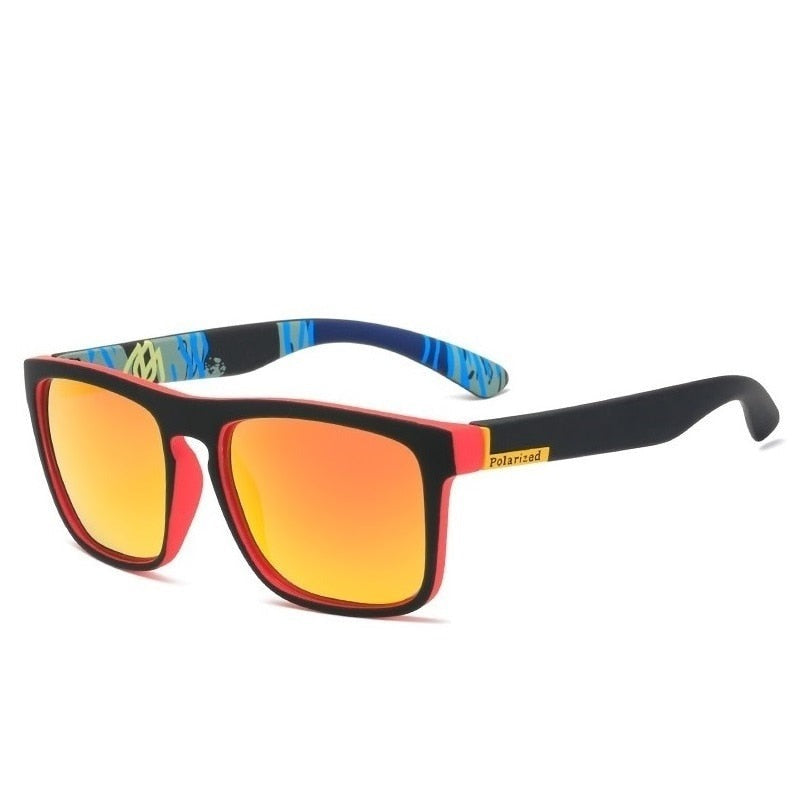 Men's Polarized Square 'Die Hard' Plastic Sunglasses - Horizon Bliss