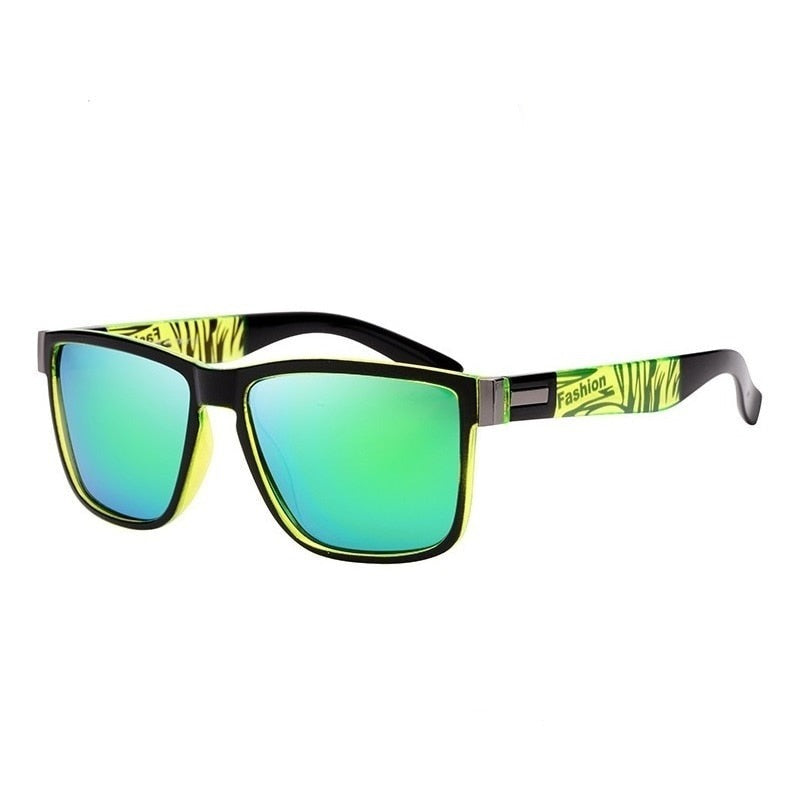 Men's Polarized Square 'Die Hard' Plastic Sunglasses - Horizon Bliss