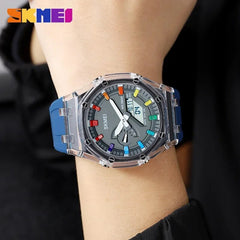 SKMEI Waterproof Men Watch Countdown Stopwatch Led Light Electronic - Horizon Bliss