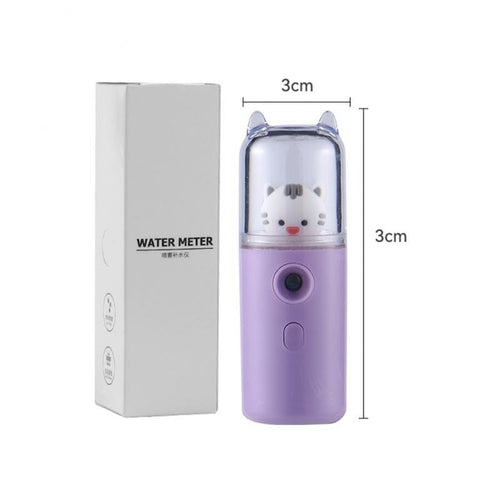 Cute Cat Mini Portable Hand-held Rehydrator Humidifier Face Sprayer - Horizon Bliss