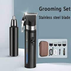 Electric Hair Trimming Kit Hair Clipper+Nose Hair Clipper Professional - Horizon Bliss