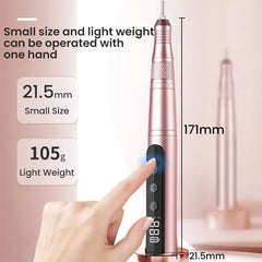 35000RPM Nail Drill Professional Rechargeable Cordless Electric File - Horizon Bliss