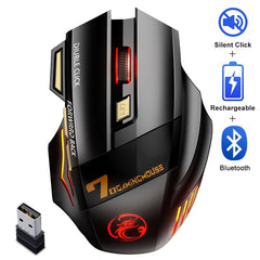 Bluetooth Wireless Silent Ergonomic Gaming Mouse - Horizon Bliss