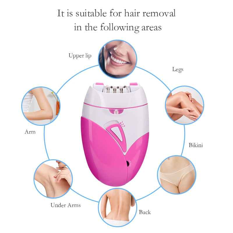 Electric Epilator USB Rechargeable Women Shaver Whole Body - Horizon Bliss