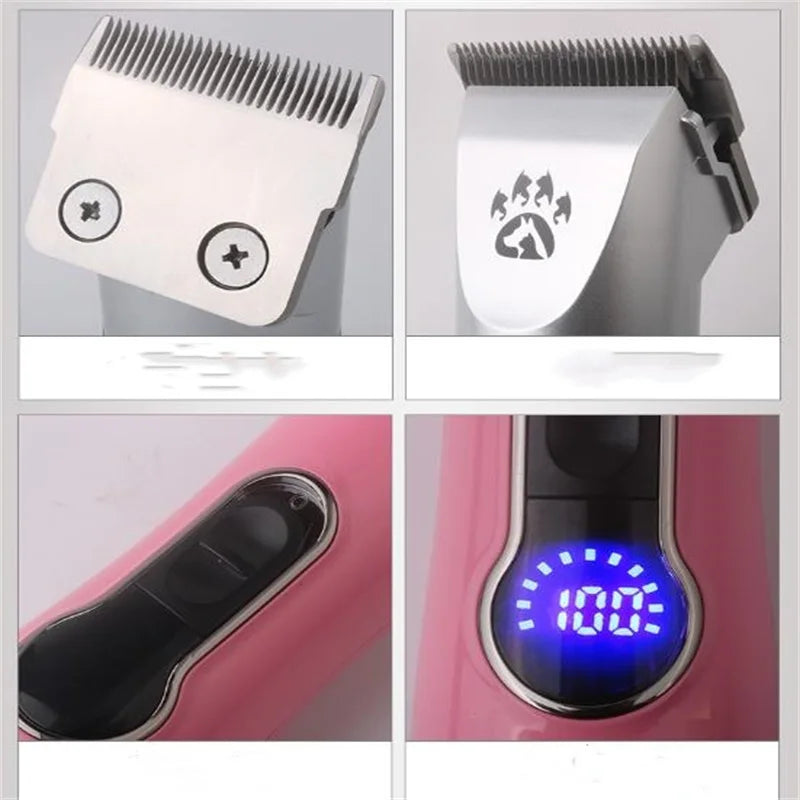 Professional Cordless Dog Grooming Clipper Heavy Duty Electric Pet