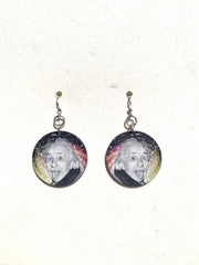 Funny Albert Einstein Earrings #T008 - Horizon Bliss