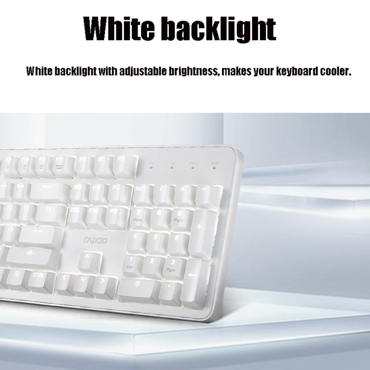 Rapoo MT710 104 Keys White Backlight Office Machinery Wired - Horizon Bliss