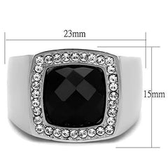 TK1616 - High polished (no plating) Stainless Steel Ring with