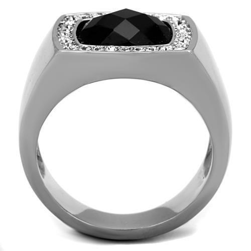 TK1616 - High polished (no plating) Stainless Steel Ring with