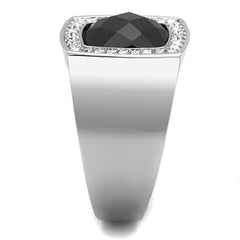 TK1616 - High polished (no plating) Stainless Steel Ring with