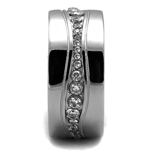 Men Stainless Steel Cubic Zirconia Rings TK2667