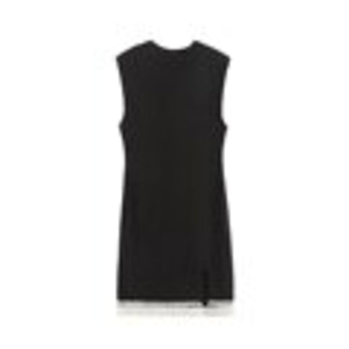 Sleeveless Pearl Knit Short Dress - Horizon Bliss