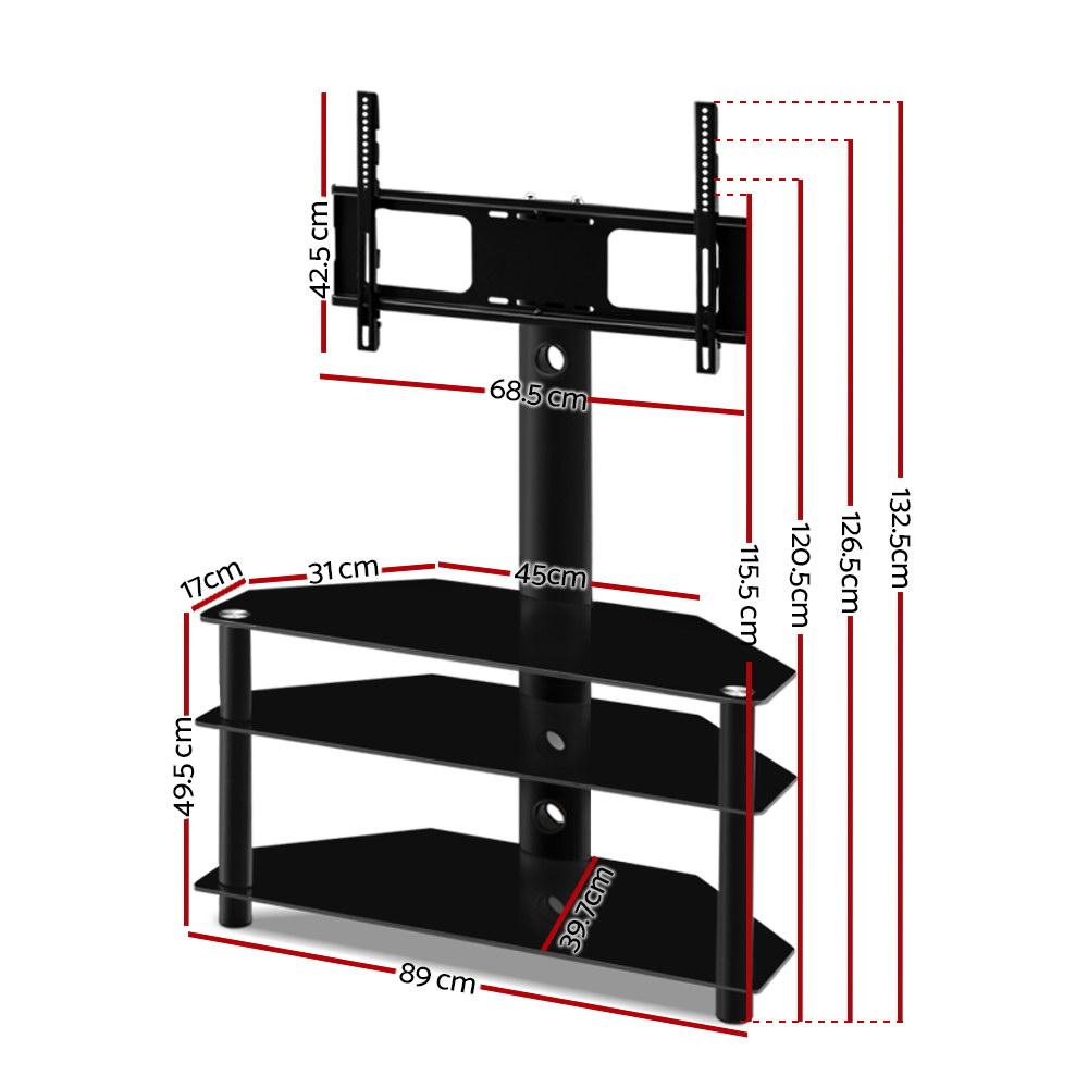 Artiss 3 Tier Floor TV Stand with Bracket Shelf Mount - Horizon Bliss