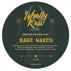 Unscented Bare Naked Shave Soap - Horizon Bliss